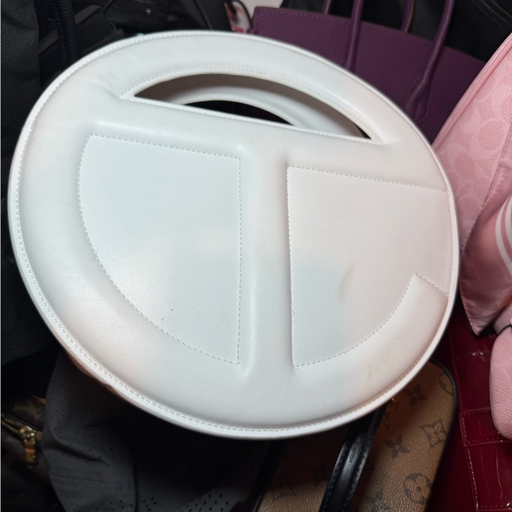 White TELFAR Circle Handbag